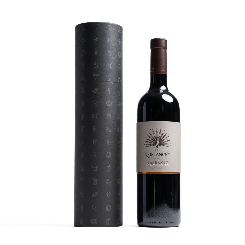 Cabernet sauvignon Kristančič v darilnem tulcu
