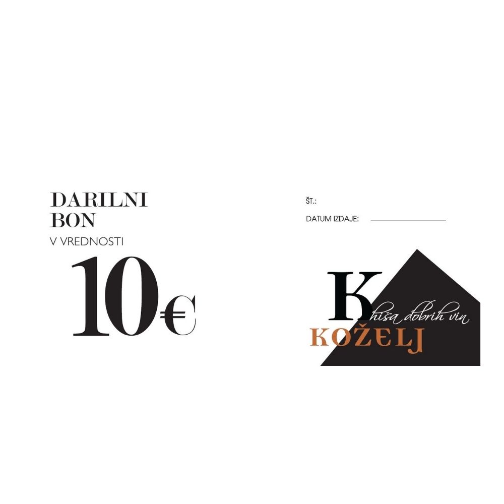 Darilni bon v vrednosti 10€