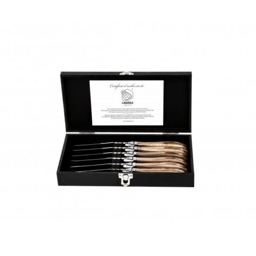 Set nožev za zrezke, Luxury Line steak knives Olive wood