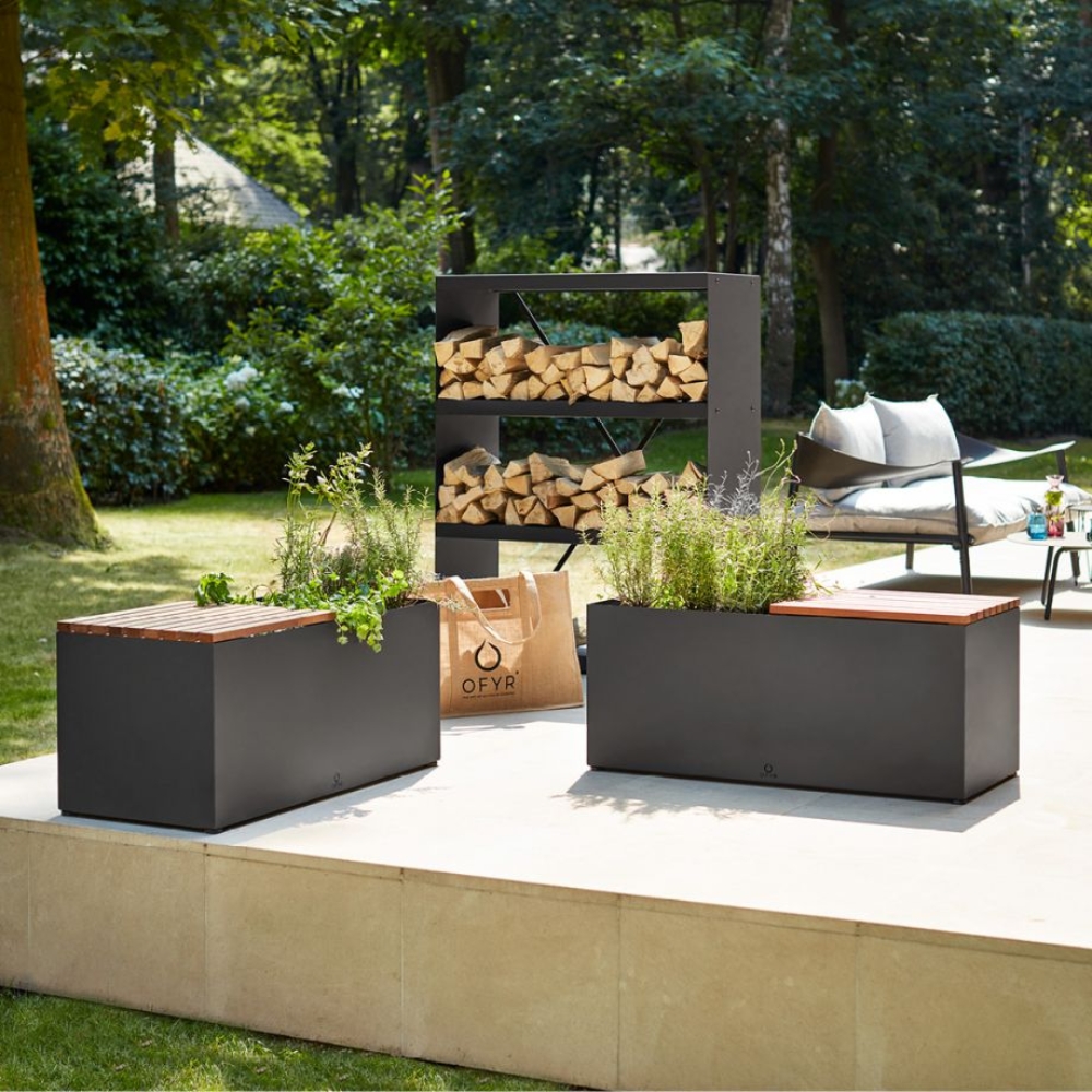 OFYR HERB GARDEN BENCH BLACK