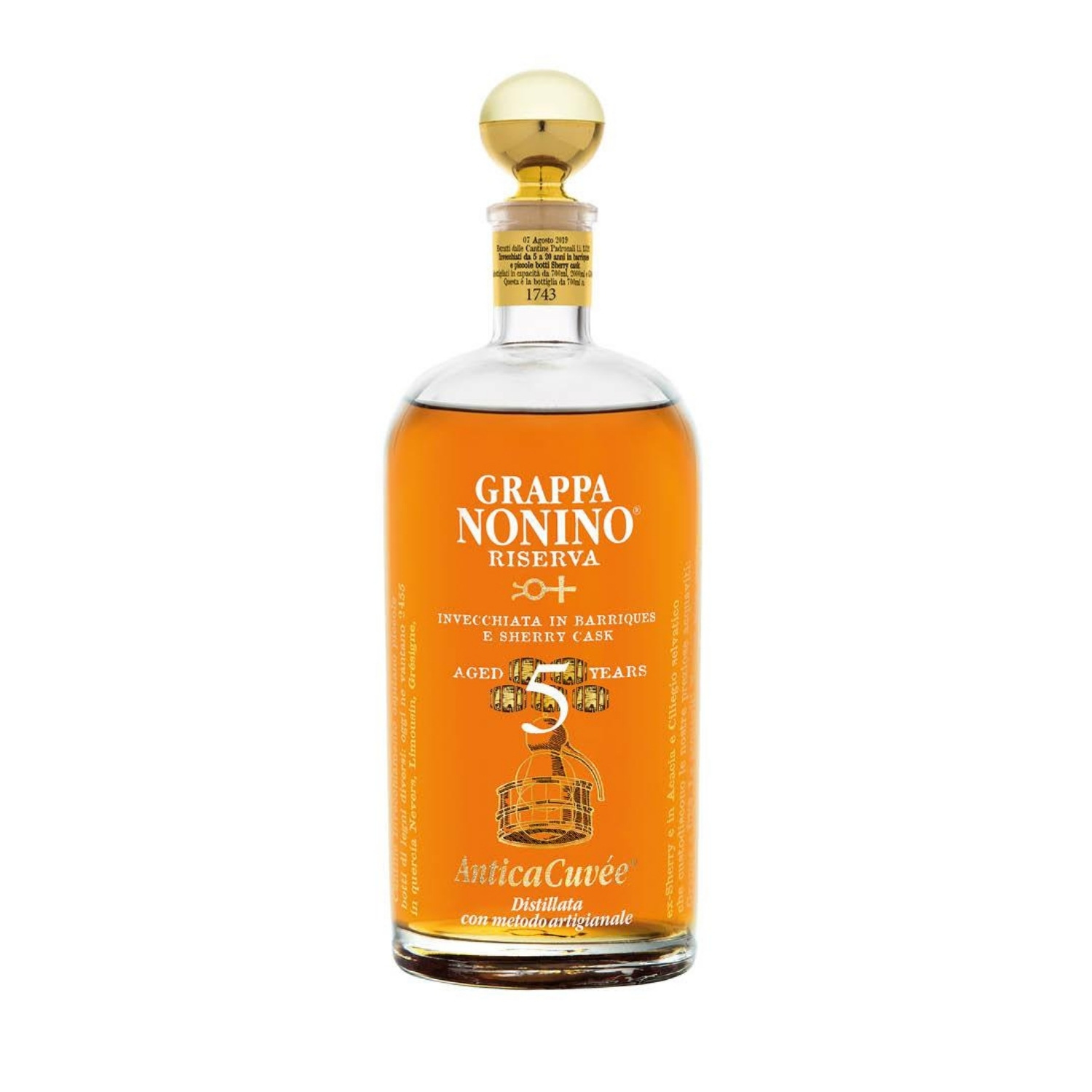 Nonino Grappa Antica Cuvee Riserva 5Y