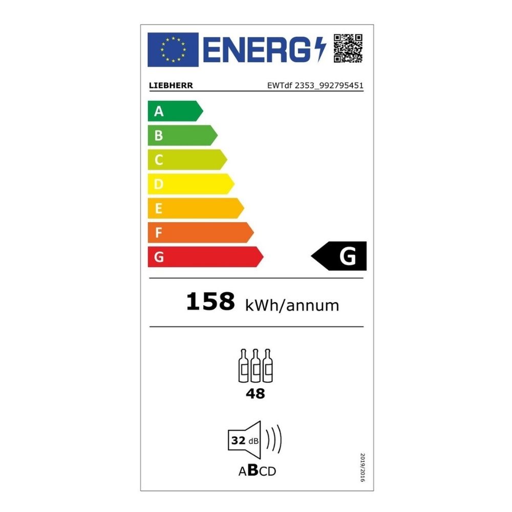 Vinska vitrina vgradna EWTdf 2353