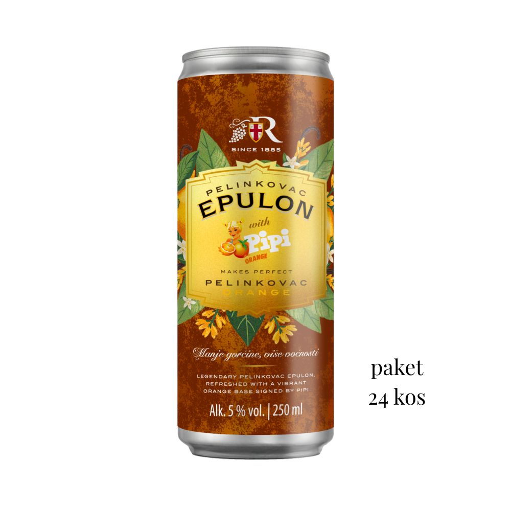 Rossi Epulon pelinkovec & Pipi orange 24x250ml