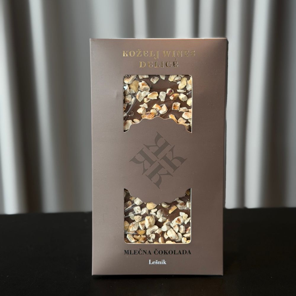 Mlečna čokolada z lešniki, 80g
