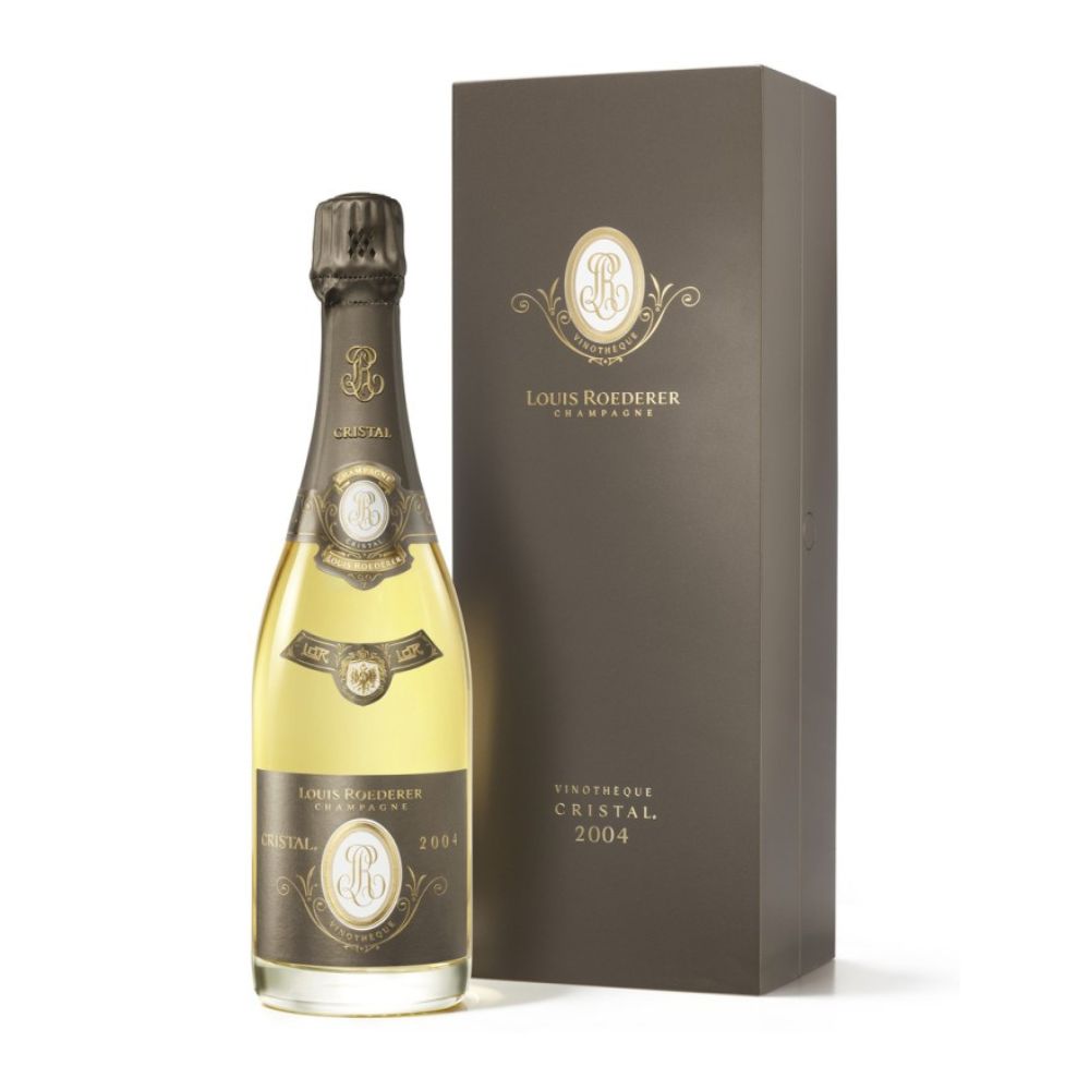 Champagne Cristal Brut 2004 Vinotheque Gift Box