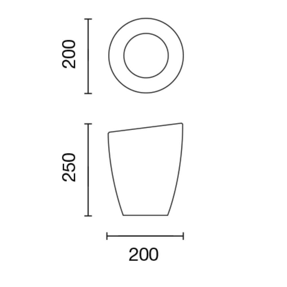 Italesse Easy Bucket round clear