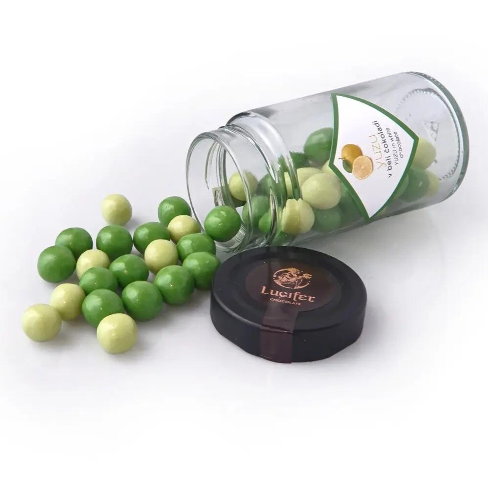 Yuzu v beli čokoladi, 125g LUCIFER Yuzu v beli čokoladi, 125g LUCIFER