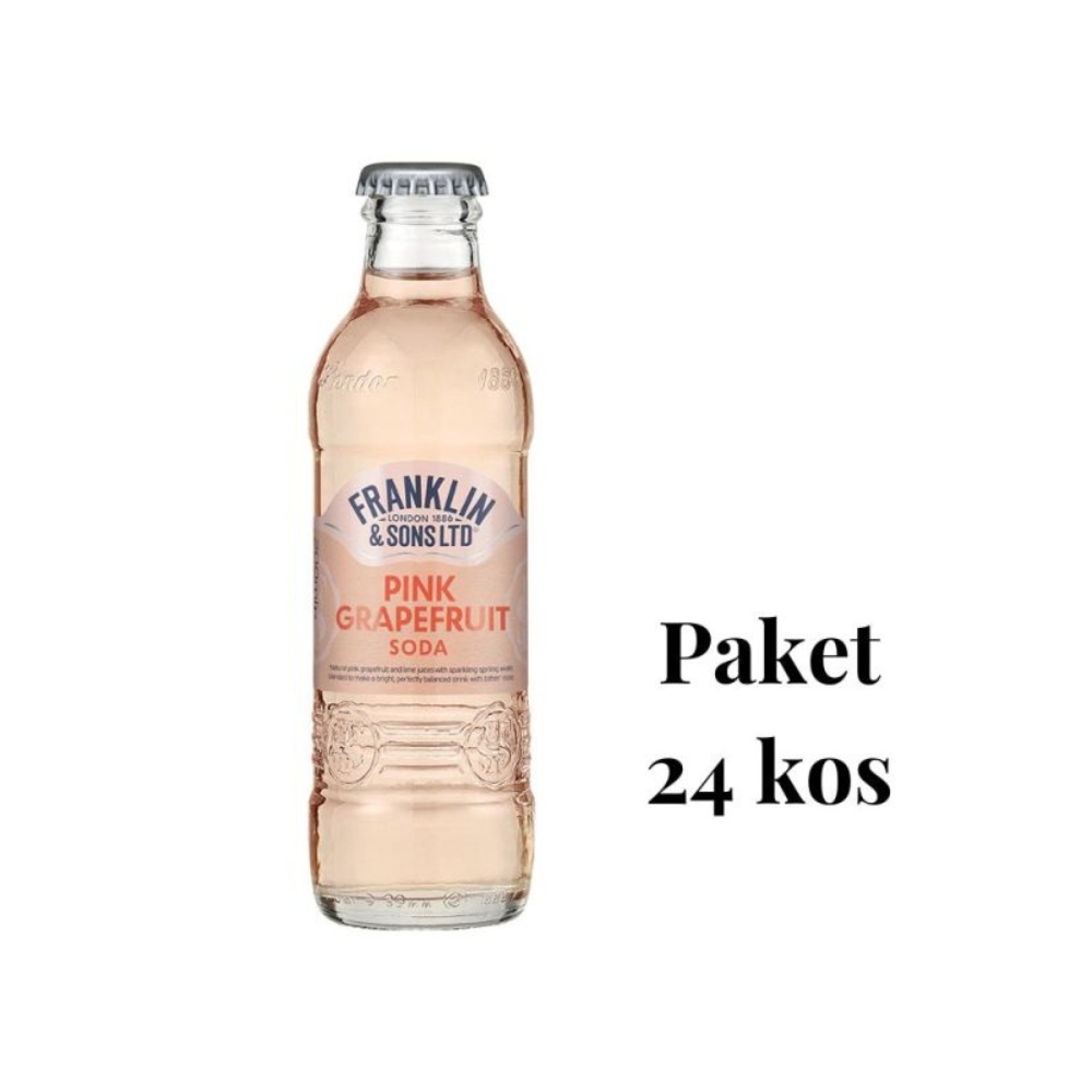 Franklin Pink Grapefruit & Lime Soda 24x0,2l Franklin Pink Grapefruit & Lime Soda 24x0,2l