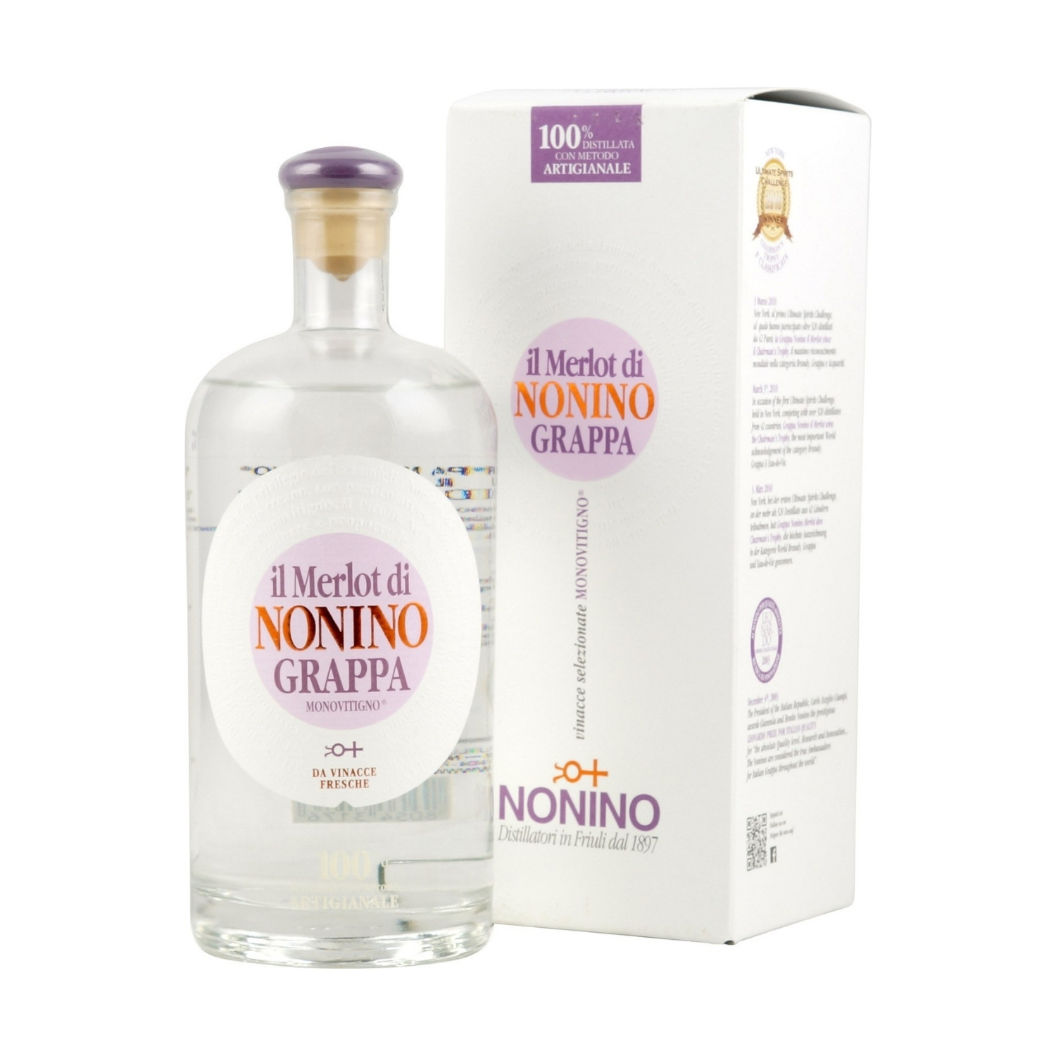 Nonino Grappa Merlot 0,7l