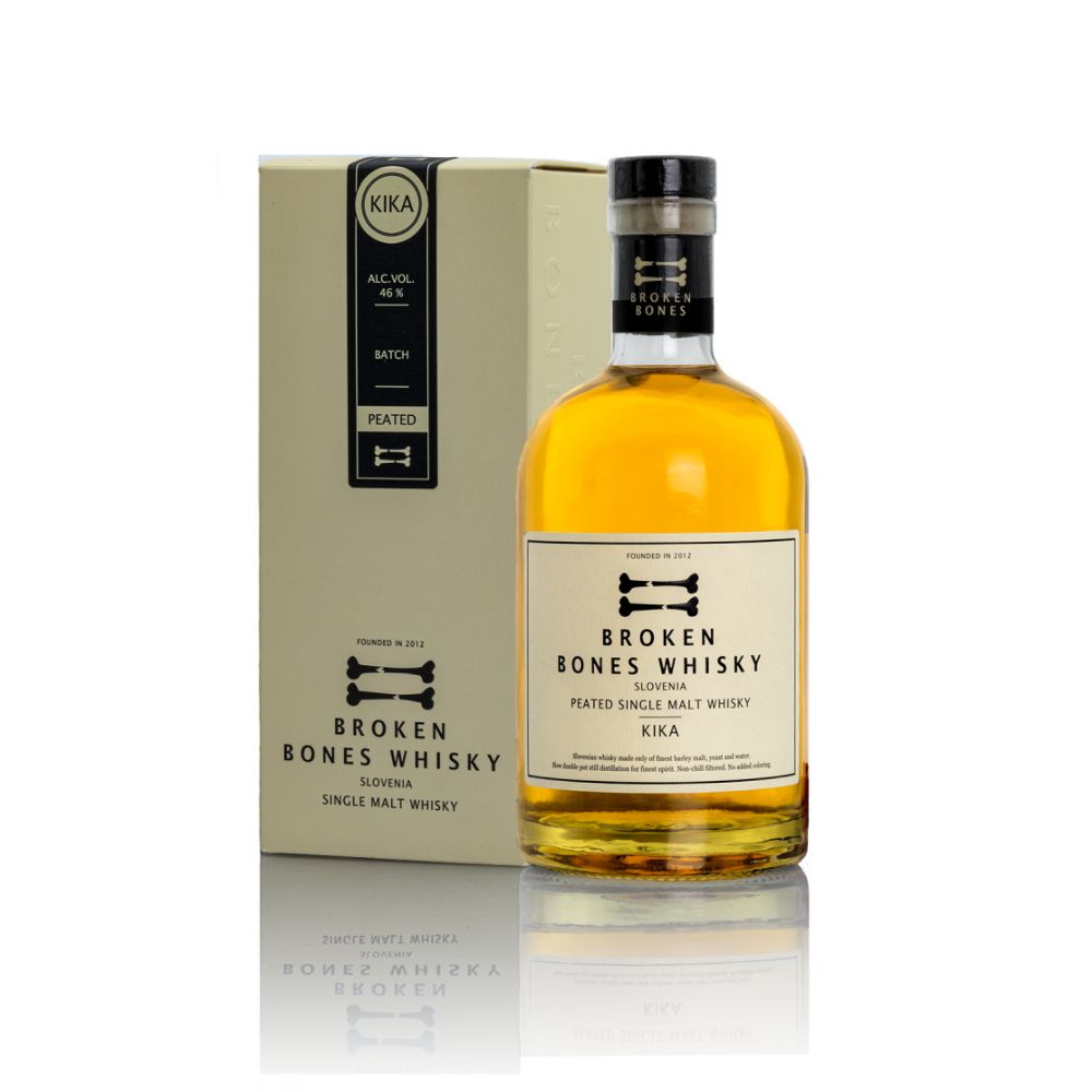 Whisky Kika Peated dimljen Broken Bones 0,7l