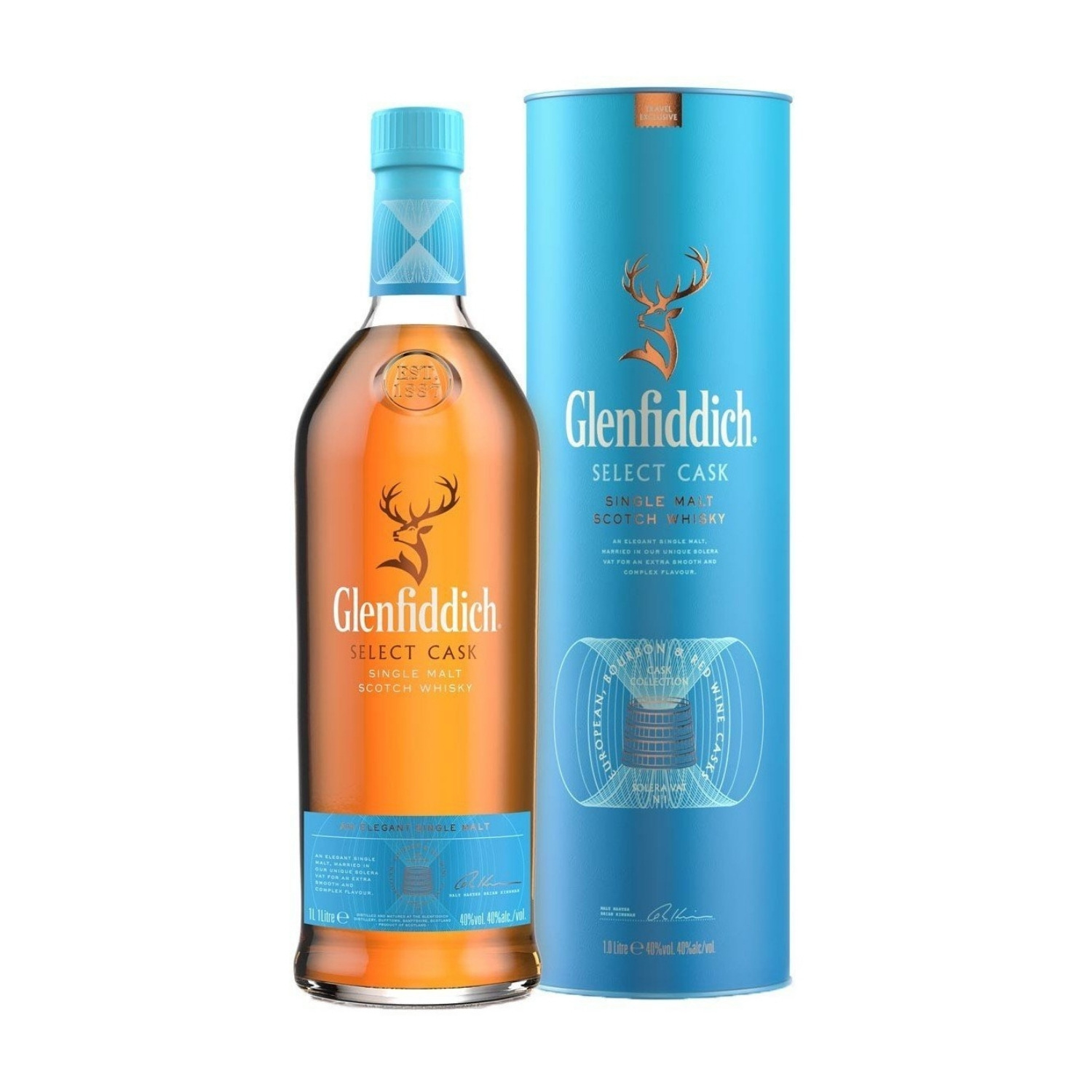 Whisky Glenfiddich Select Cask Tube 0,5l Whisky Glenfiddich Select Cask Tube 0,5l