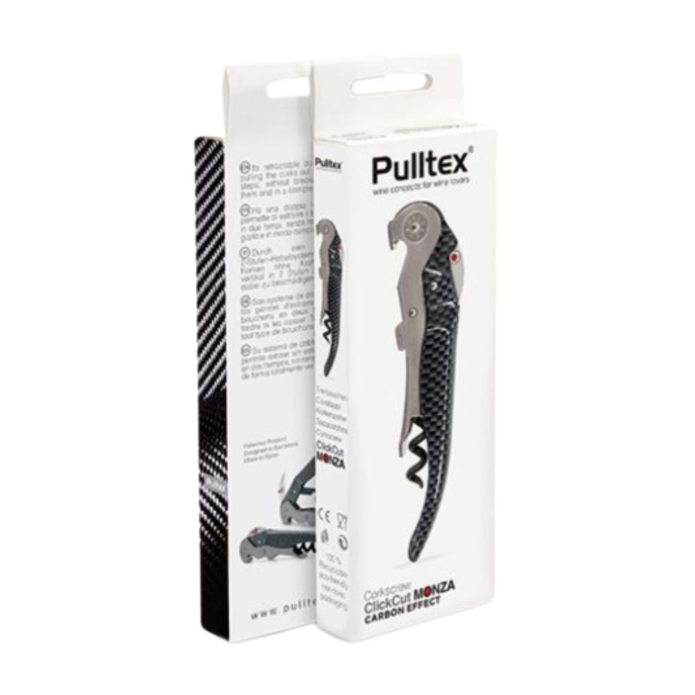 Pulltex Odpirač ClickCut Carbon Efect v embalaži