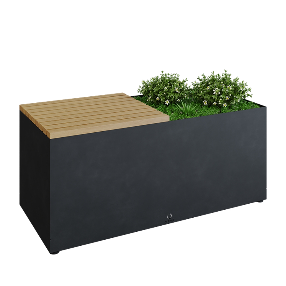 OFYR HERB GARDEN BENCH BLACK