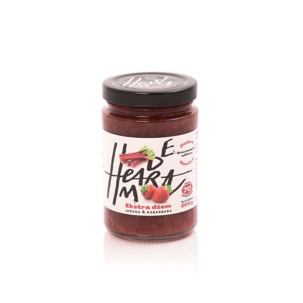 Ekstra džem Jagoda & Rabarbara 212 ml